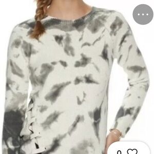 ROCK & REPUBLIC TIE DYE PRINT SWEATER